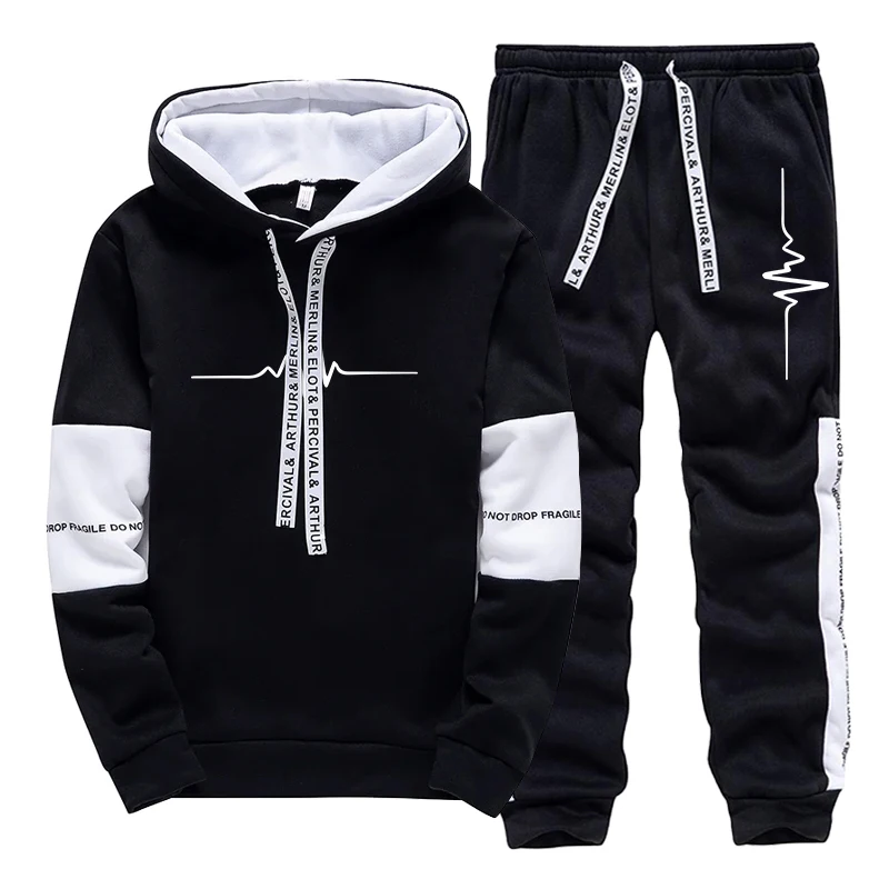 Winter Clothing Hoodie - Erkek Eşofman Takımı Kaliteli Günlük Kapüşonlu