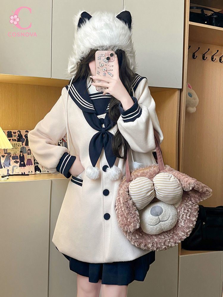 Winter Clothing Ladies - Kawaii JK Üniforma 2 Parça Set