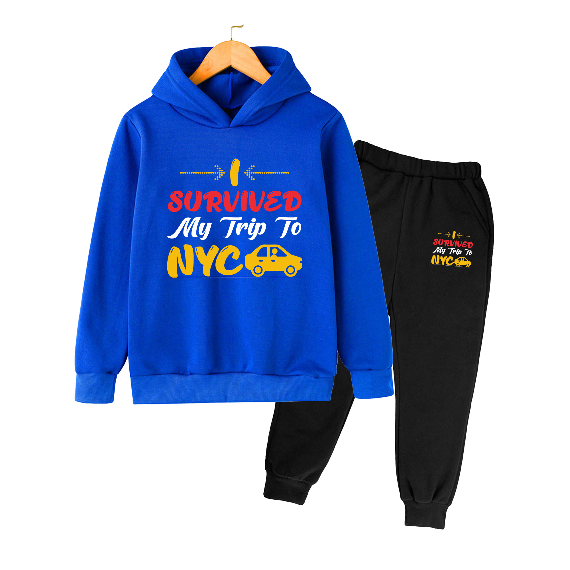 Winter Clothing Nyc - Çocuklar için Kapüşonlu Üst ve Eşofman