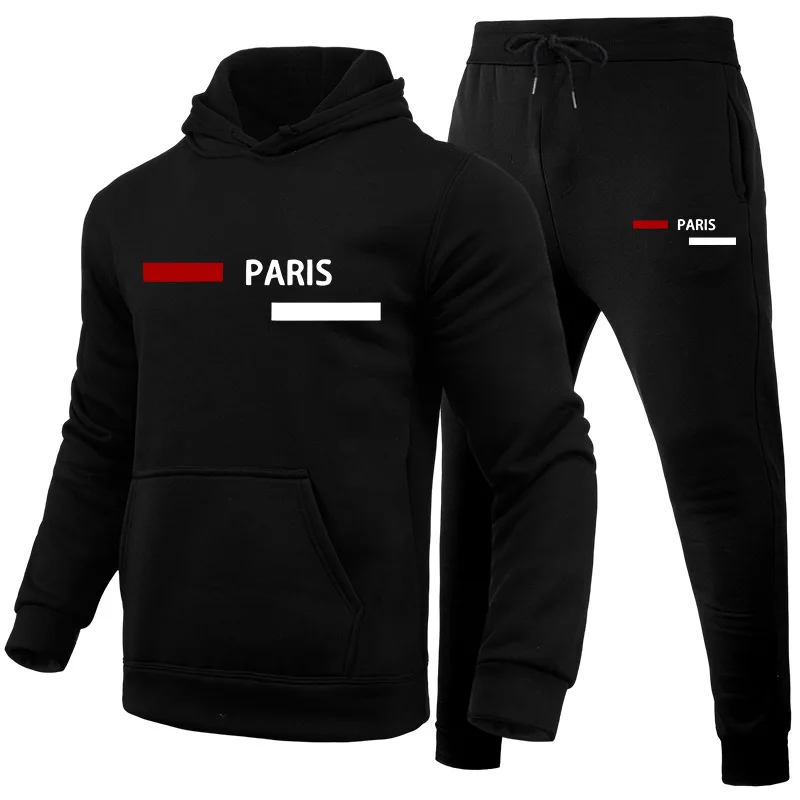 Winter Clothing Hoodie - Erkek Eşofman Takımı Moda Günlük Kapüşonlu