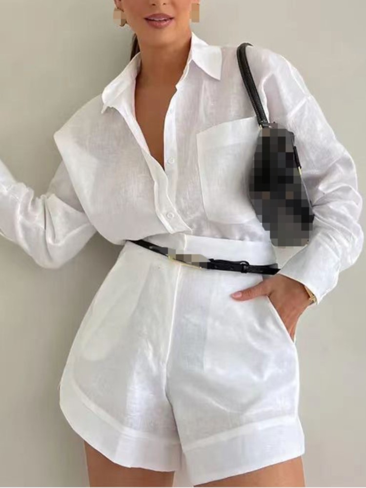 Winter Clothing Ladies - Yaz Rahat Basit kadın Kıyafetleri Düğme