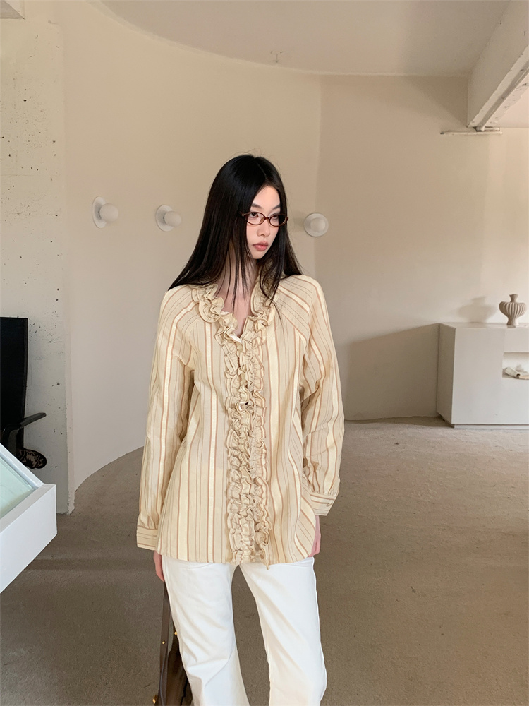 Yellow Winter Clothing - CHEERART İpli Kenar Sarı Çizgili Tasarımcı
