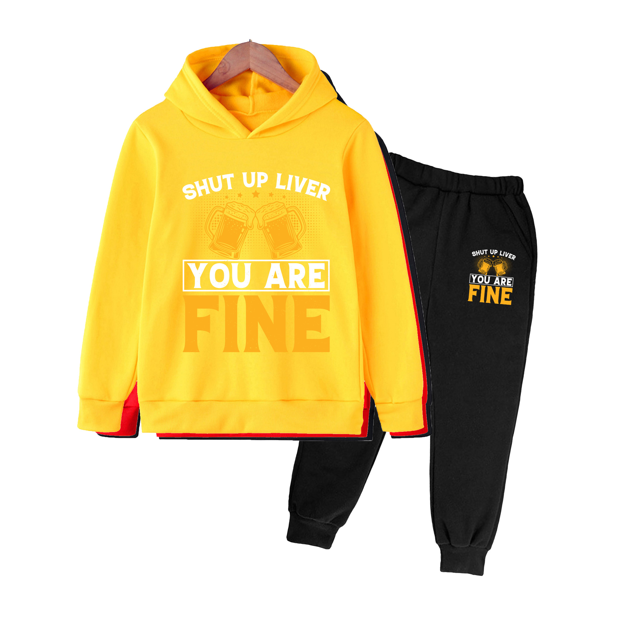 Çocuklar için Kapüşonlu Üst ve - Yellow Winter Clothing incelemesi ve fiyatı