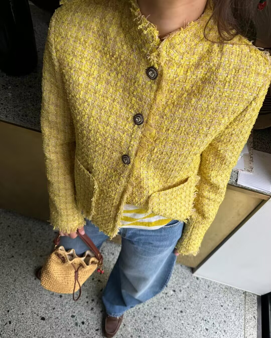 Sonbahar Kış Yeni Zarif Yün Ce - Yellow Winter Clothing incelemesi ve fiyatı