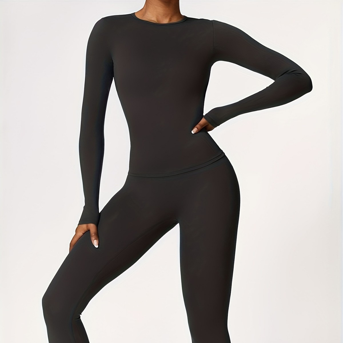 Dar kesim yoga kıyafeti ince u - Winter Clothing Usa incelemesi ve fiyatı