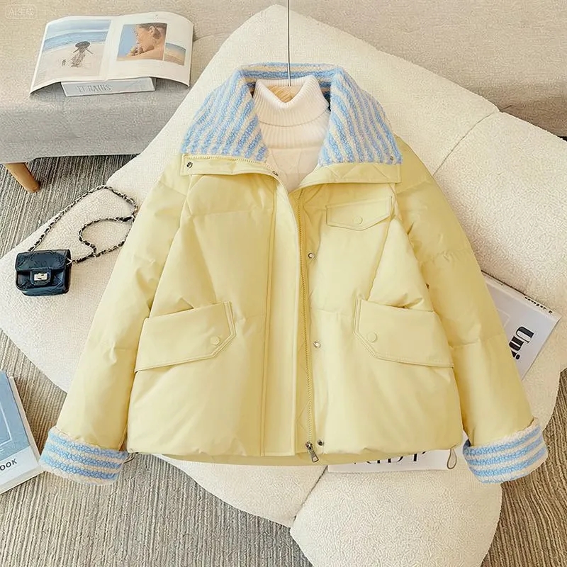 Kadın Şort Pamuklu Mont 2025 K - Yellow Winter Clothing incelemesi ve fiyatı