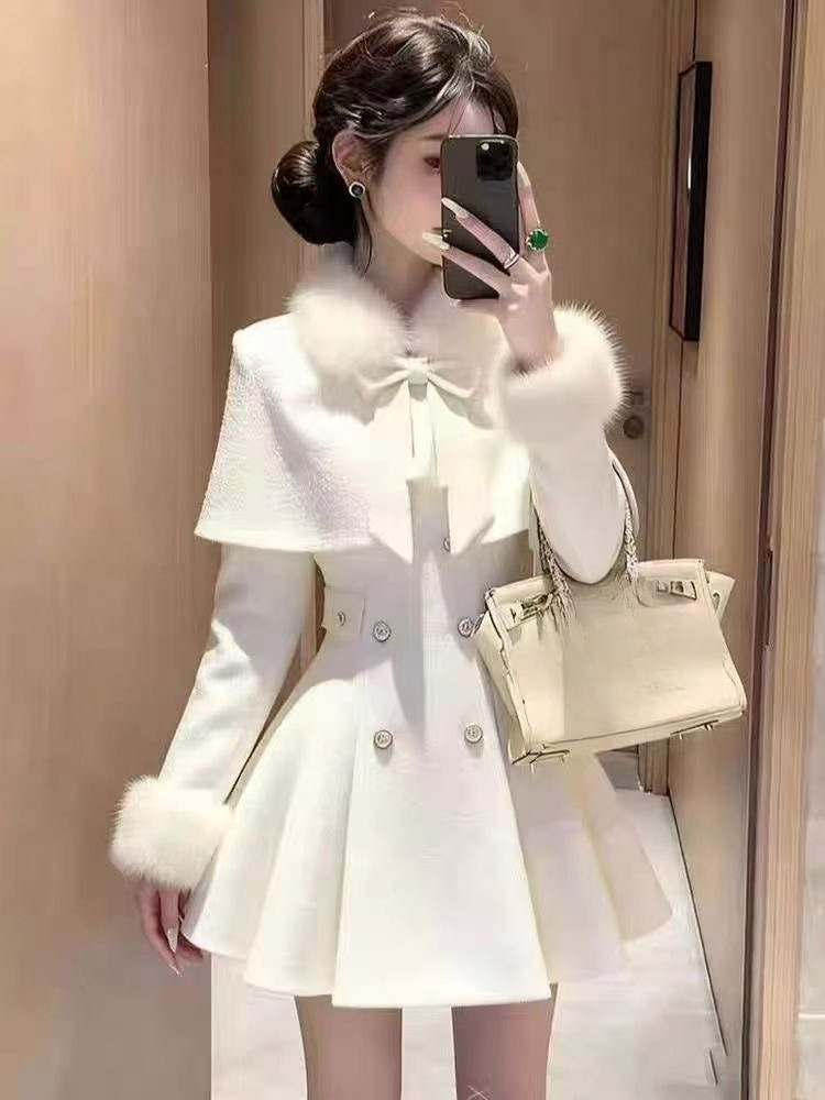 Fransız Zarif Vintage Yünlü 2  - Winter Clothing Ladies incelemesi ve fiyatı