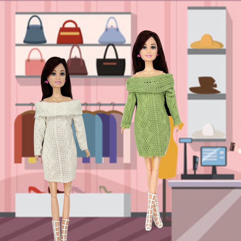 4 adet moda kazak elbiseler 1/ - Winter Clothing Game incelemesi ve fiyatı