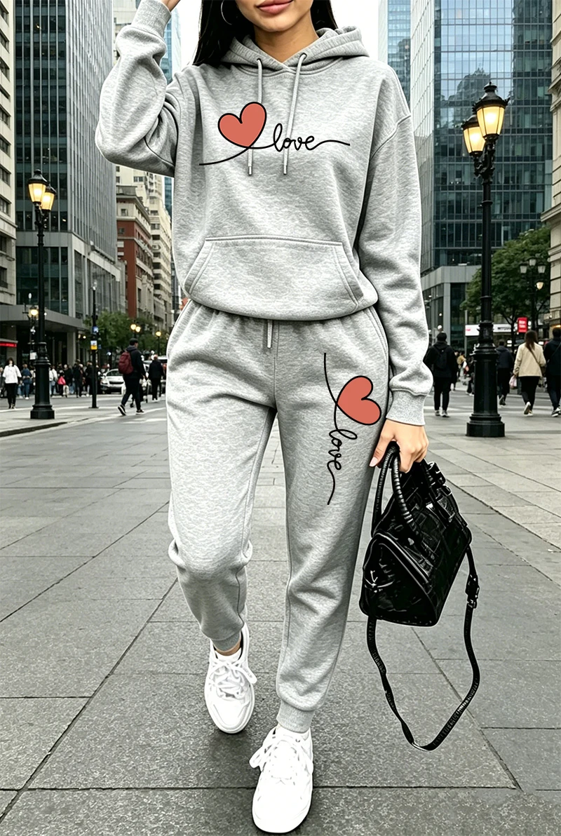 Kadın Eşofman Takımı Baskılı G - Winter Clothing Hoodie incelemesi ve fiyatı
