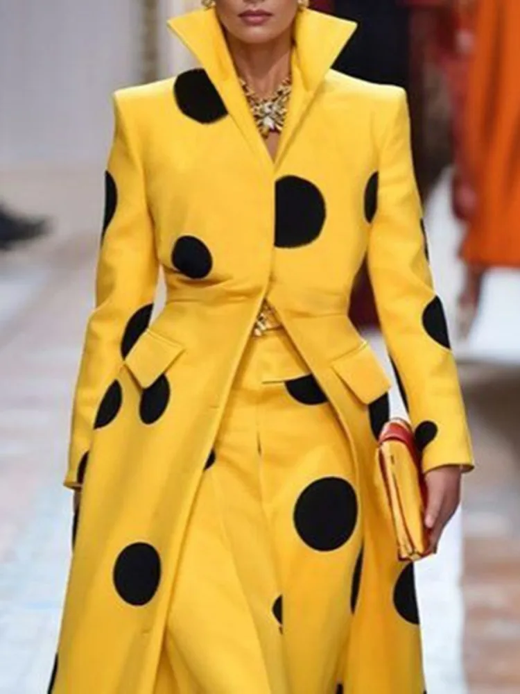 Gymystars Puantiyeli Yün Ceket - Yellow Winter Clothing incelemesi ve fiyatı