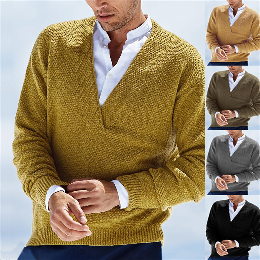 Sonbahar Kış Erkek Kazak Örme  - Yellow Winter Clothing incelemesi ve fiyatı